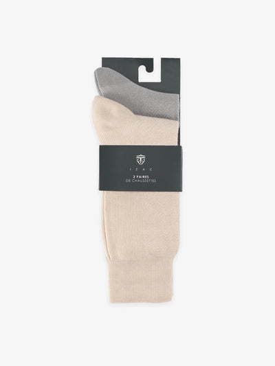 Pack de chaussettes beiges - IZAC