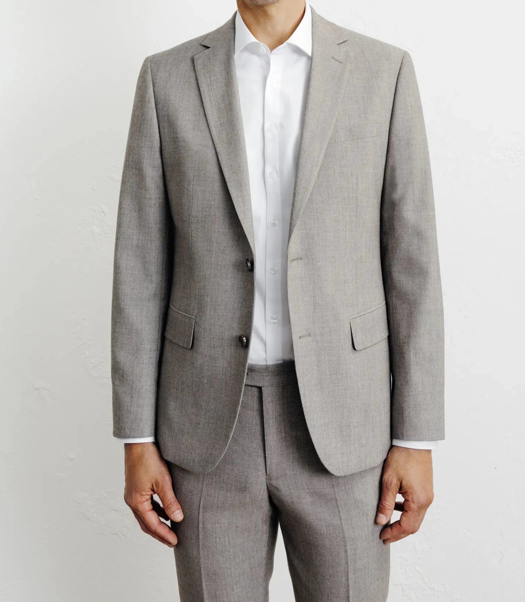 Costume avec 2 boutons beige - IZAC