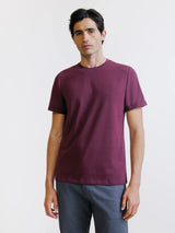 T-shirt col rond bordeaux - IZAC