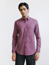 Chemise fantaisie bordeaux - IZAC