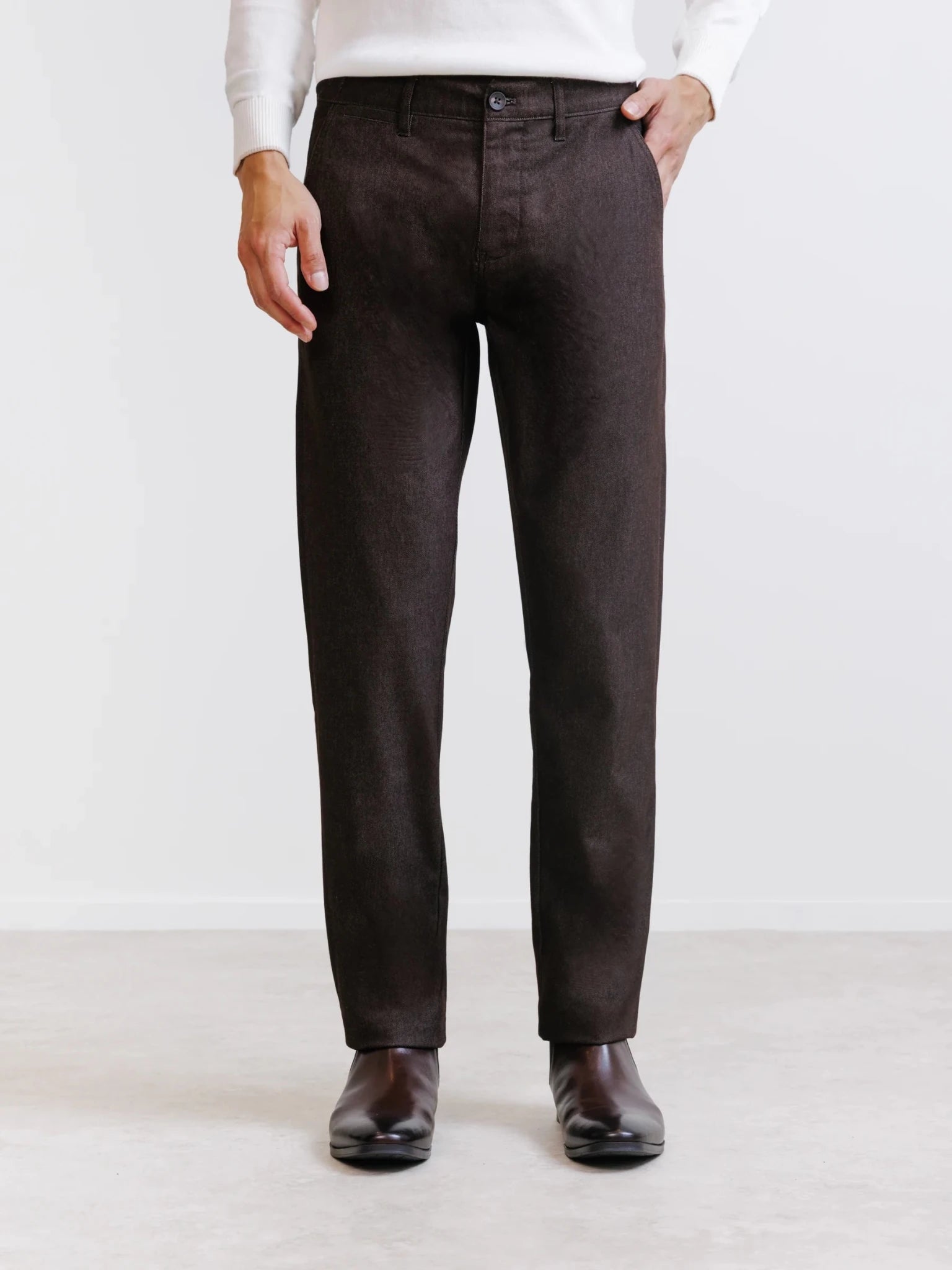 Pantalon casual marron - IZAC