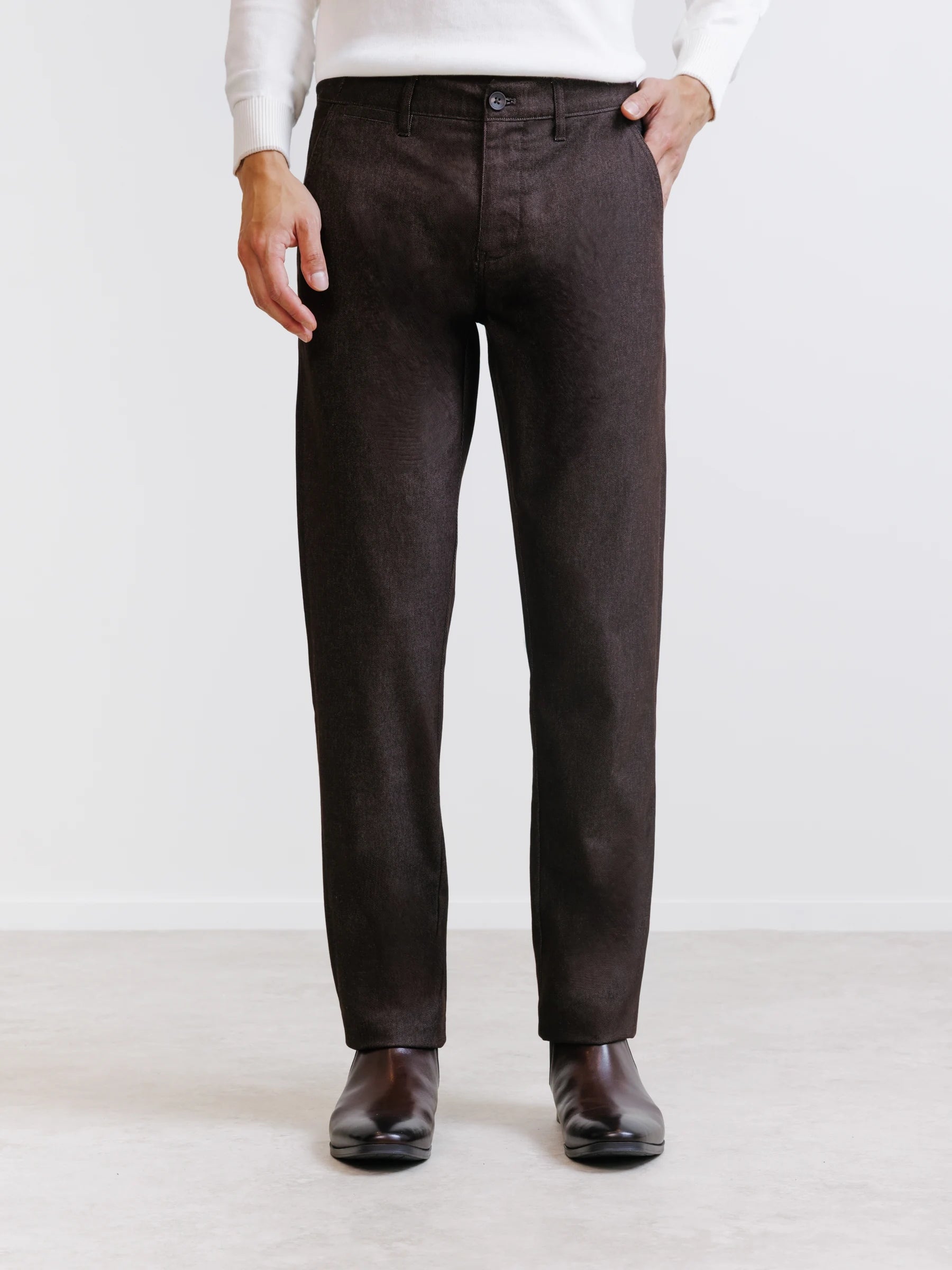 Brown casual trousers