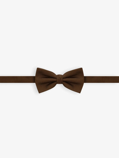 Noeud papillon uni marron - IZAC