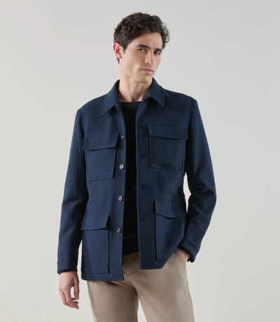 Veste casual saharienne marine - IZAC