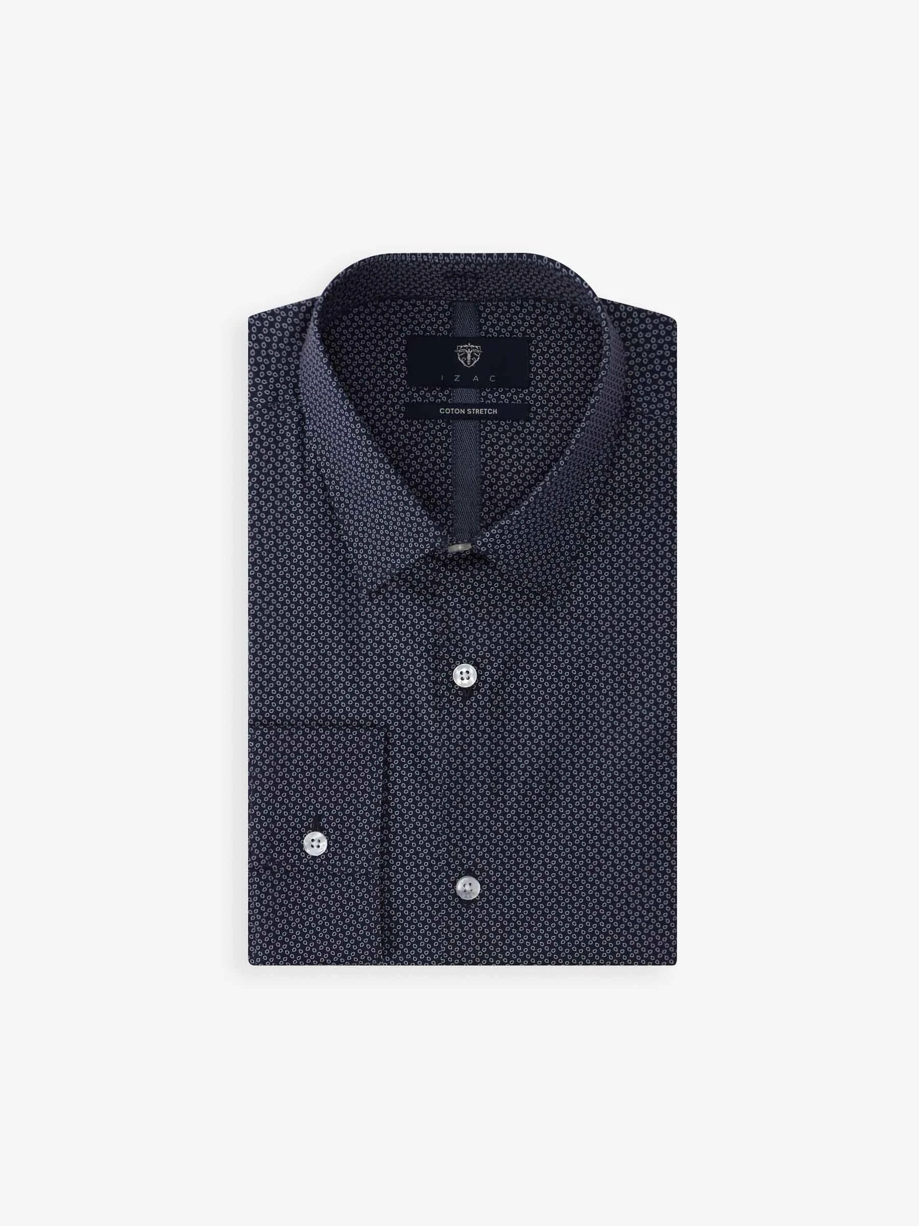 Chemise fantaisie marine - IZAC