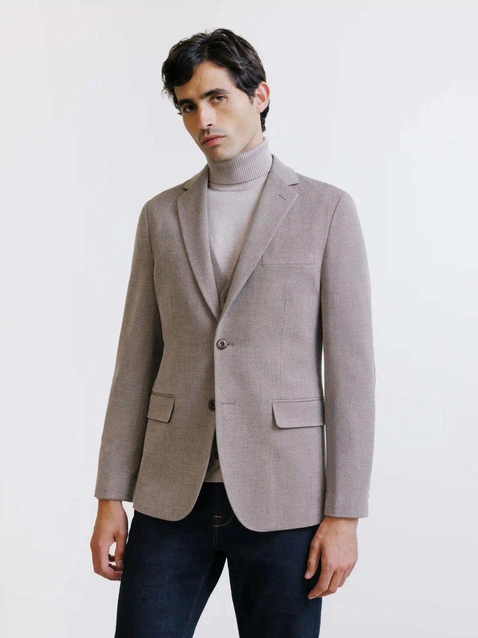 Veste 2 boutons beige - IZAC