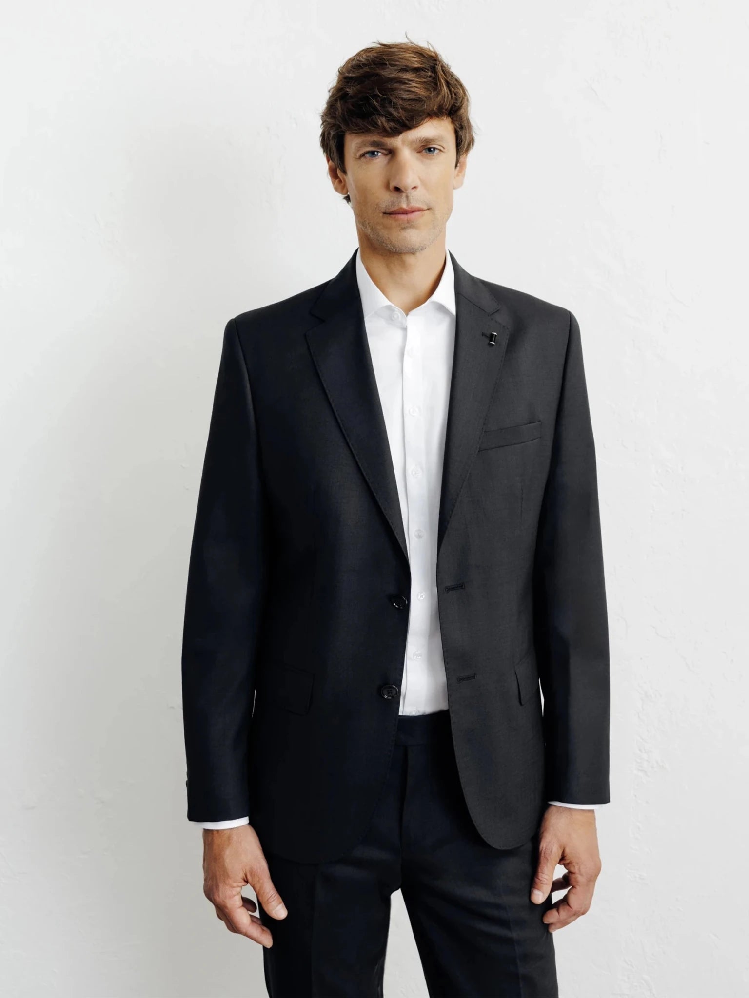Costume 100% laine noir - IZAC