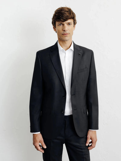 Costume 100% laine noir - IZAC