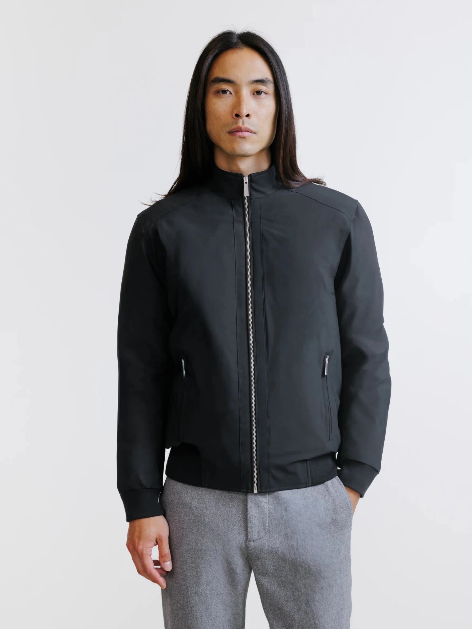 Blouson col montant noir - IZAC