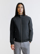 Black high-neck jacket