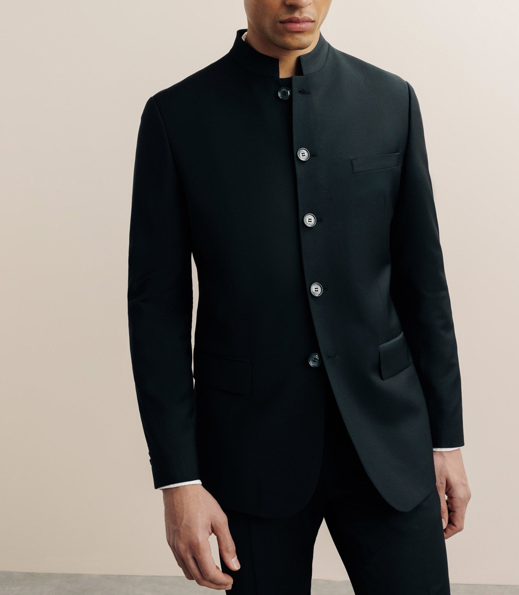 Costume en laine mélangée noir - IZAC