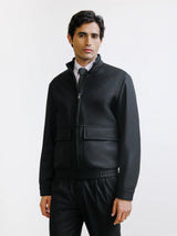 Blouson col montant noir