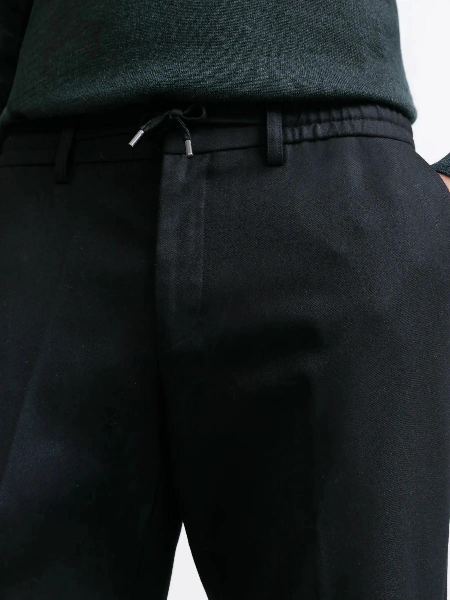 Pantalon ville en flanelle noire - IZAC