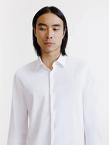 Chemise slim en maille blanche - IZAC