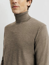 Pull col roulé chatain - IZAC