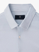 Chemise slim en maille jersey denim - IZAC