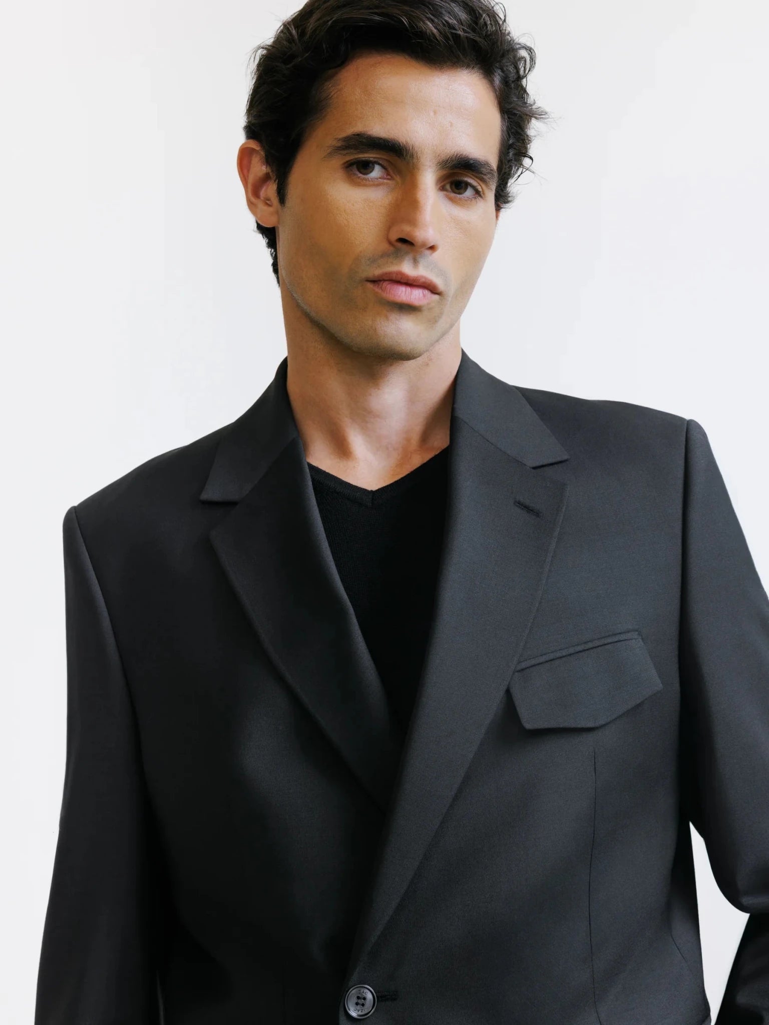 Costume croisé noir - IZAC