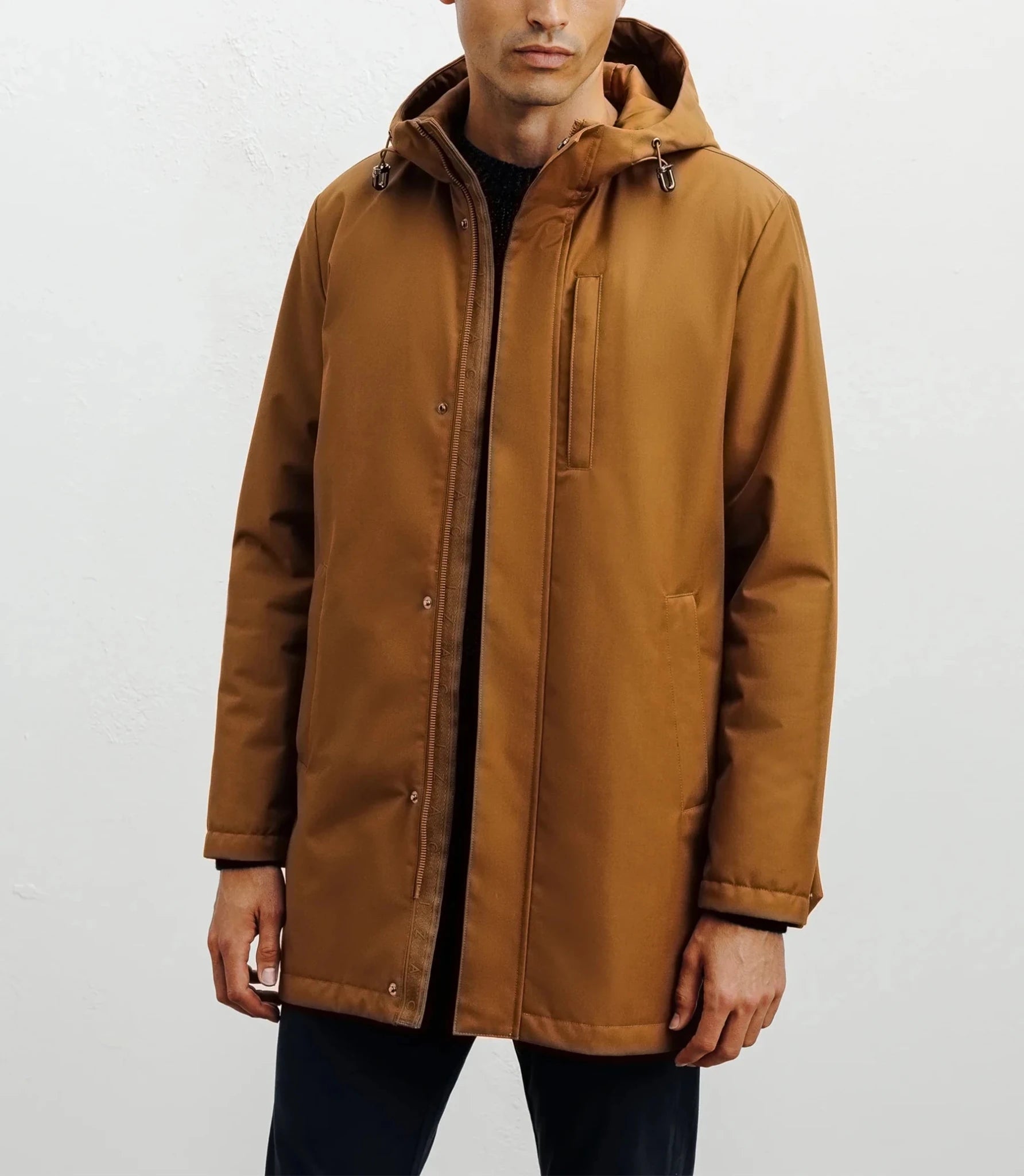 Parka légère à capuche camel - IZAC