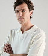 Pull col polo ecru - IZAC