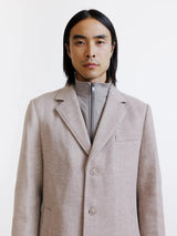 Manteau à parmenture amovible beige - IZAC