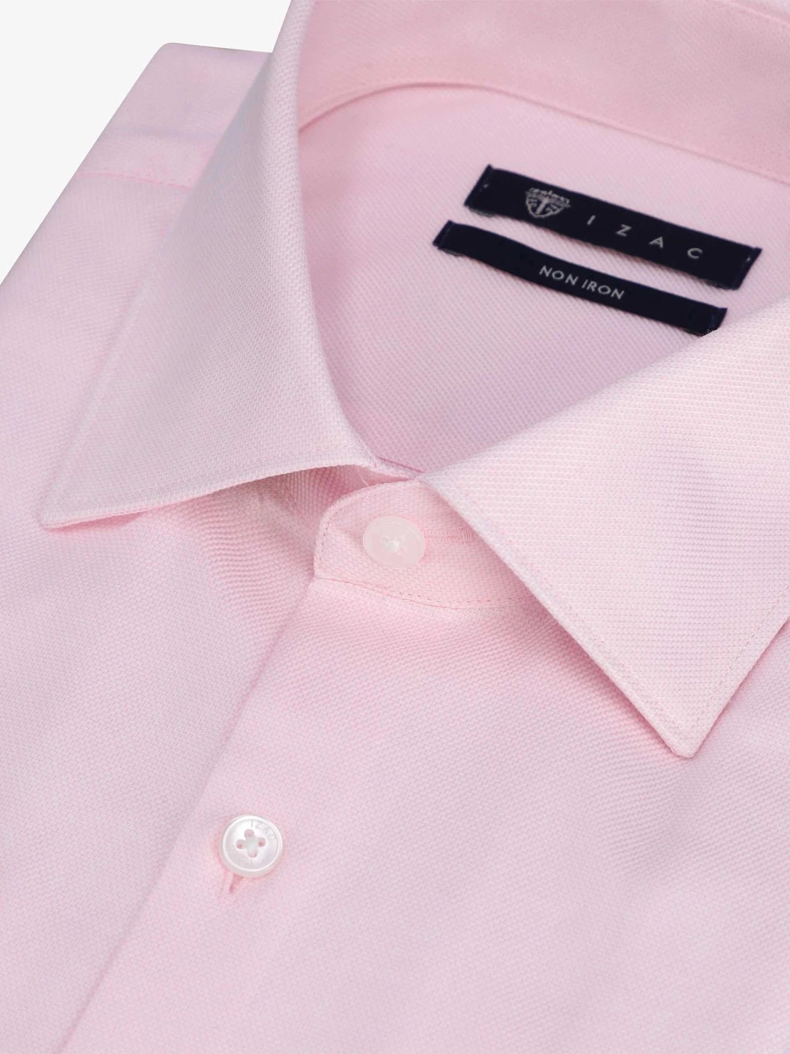 Chemise non iron rose - IZAC