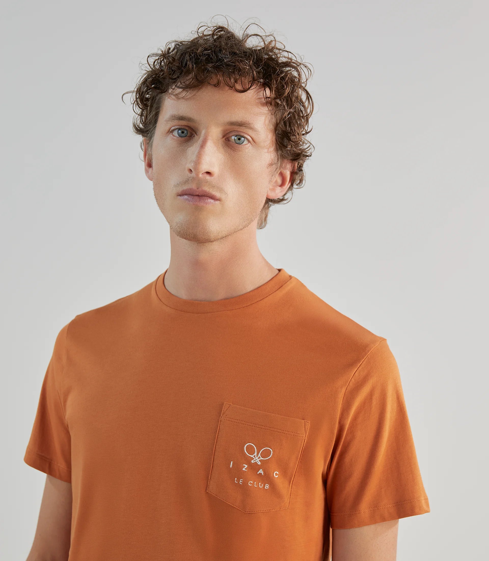 T-shirt à manches courtes orange - IZAC