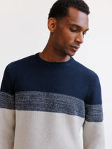 Navy crew neck sweater