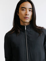 Black high-neck jacket