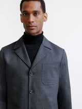 Grey flannel city jacket
