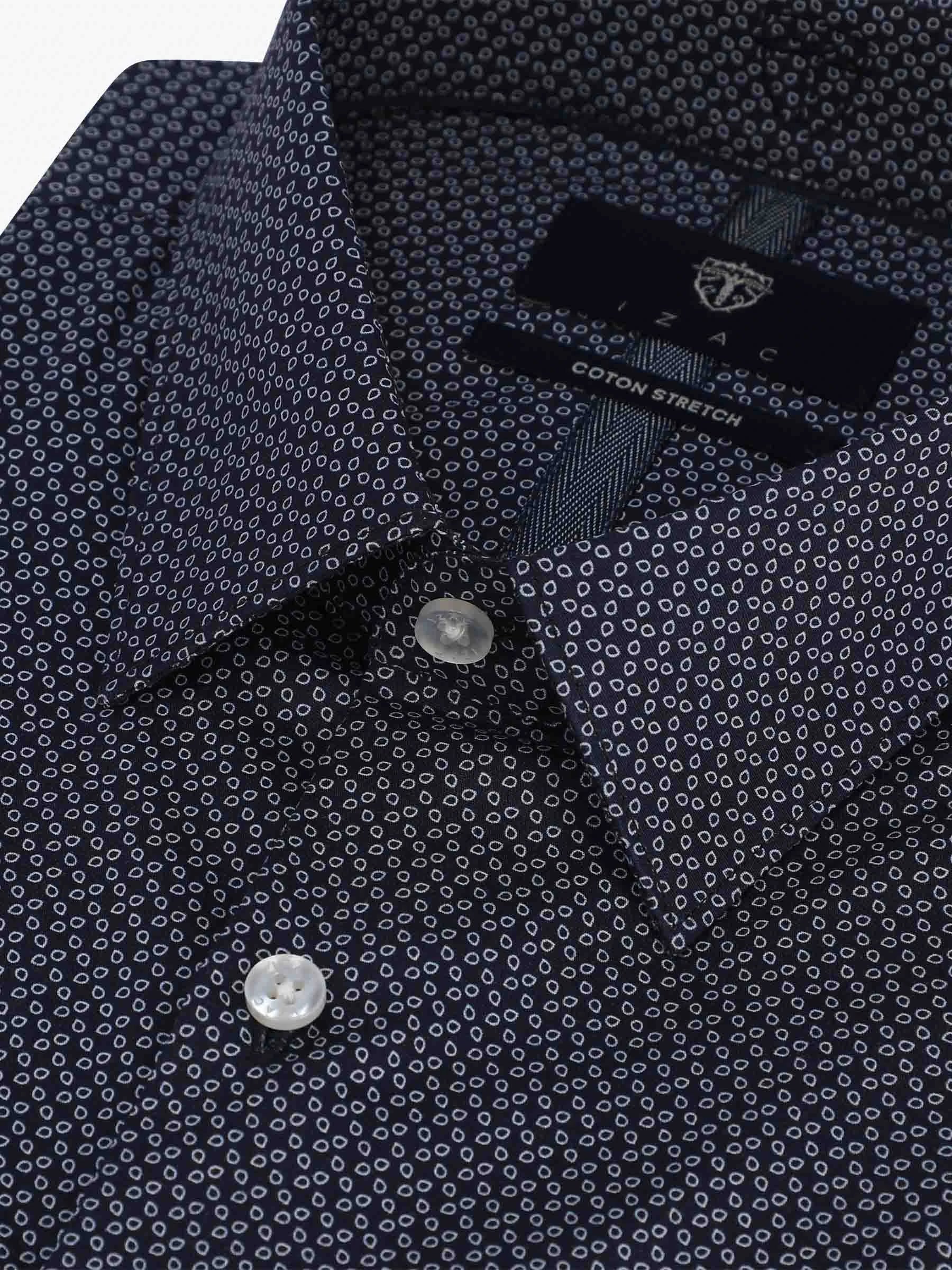 Chemise fantaisie marine - IZAC