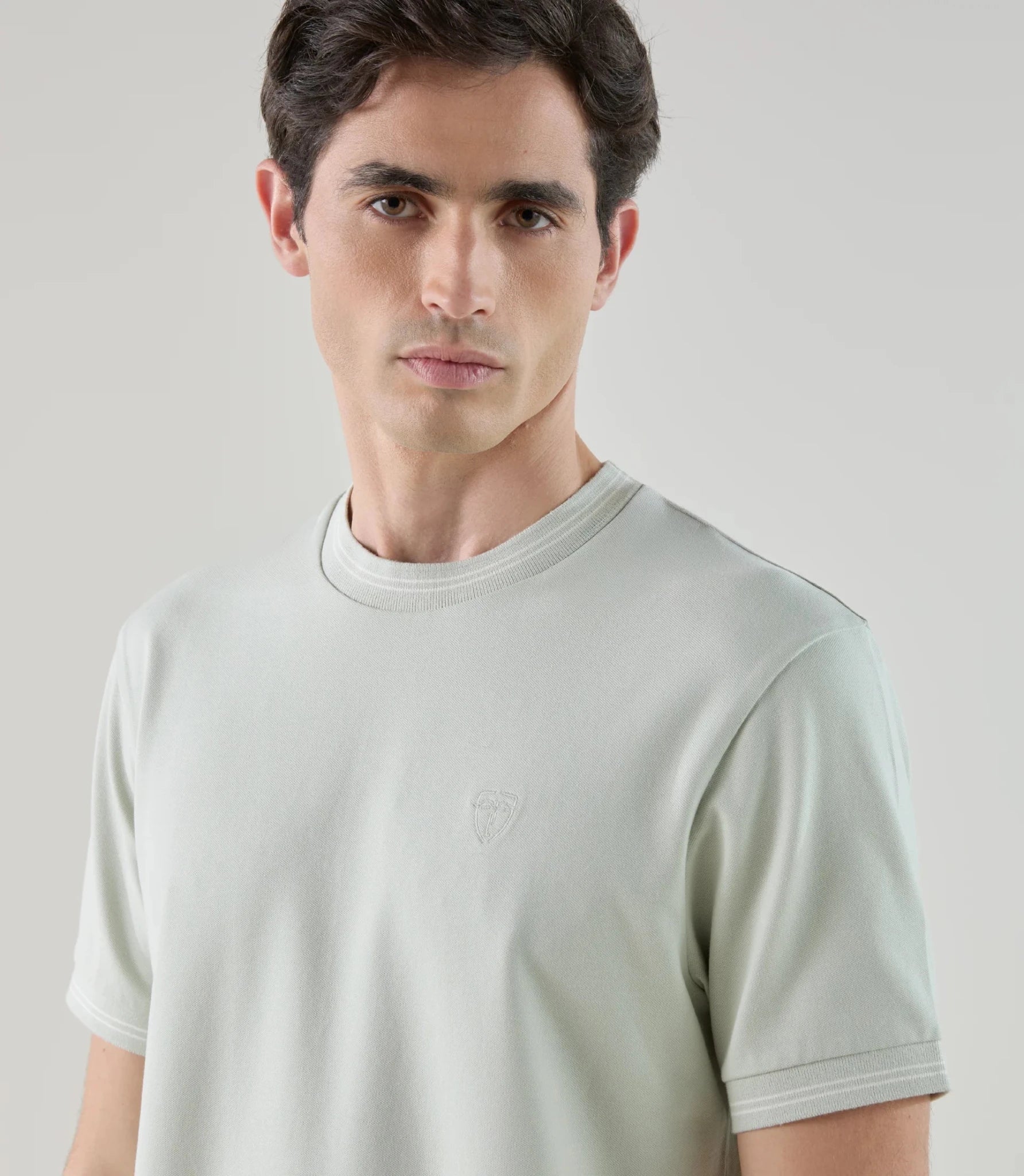 T-shirt à manches courtes vert clair - IZAC