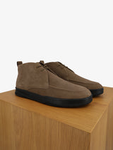 Bottines casual en suède taupe - IZAC
