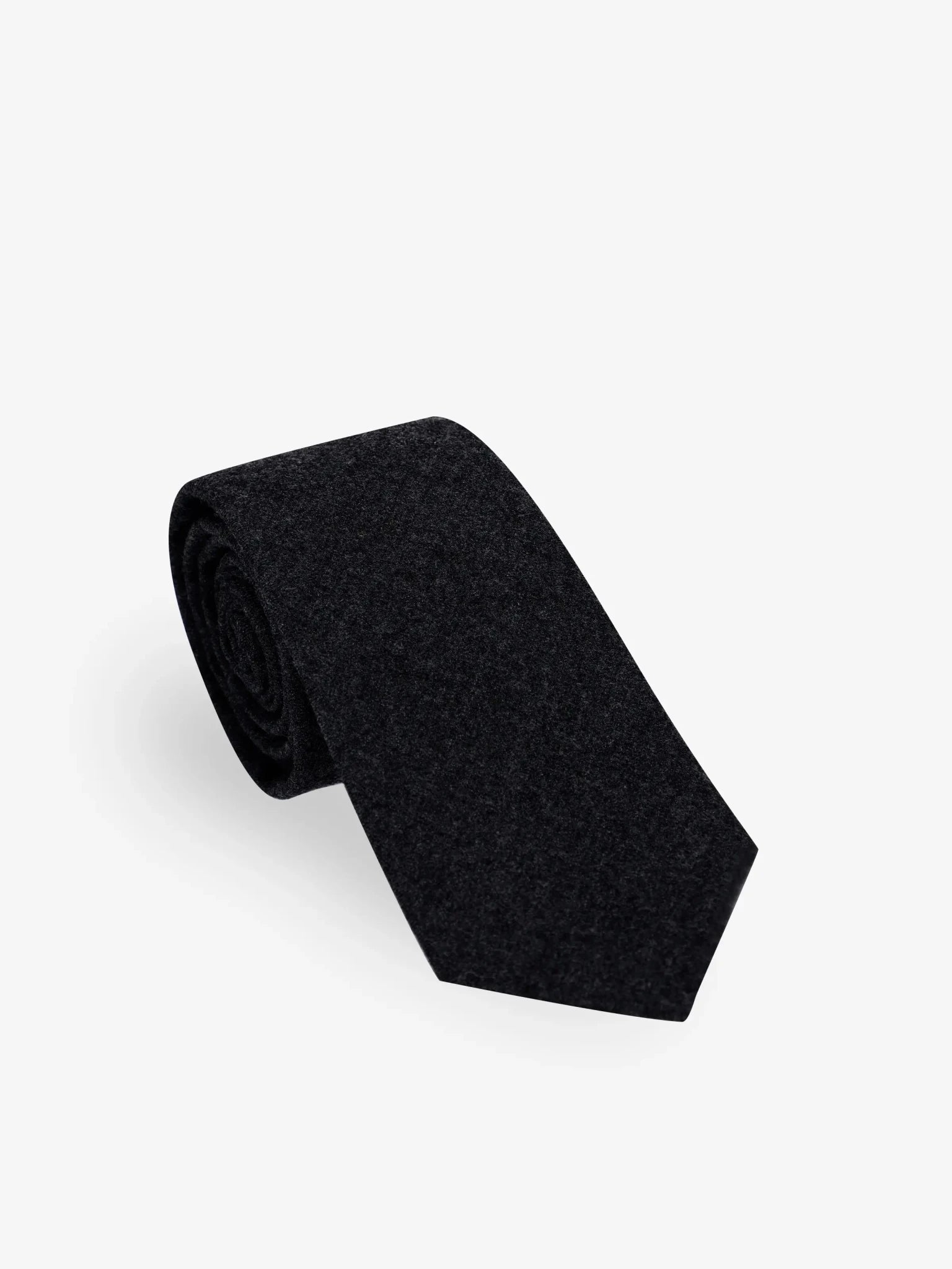 Cravate unie flanelle marine - IZAC
