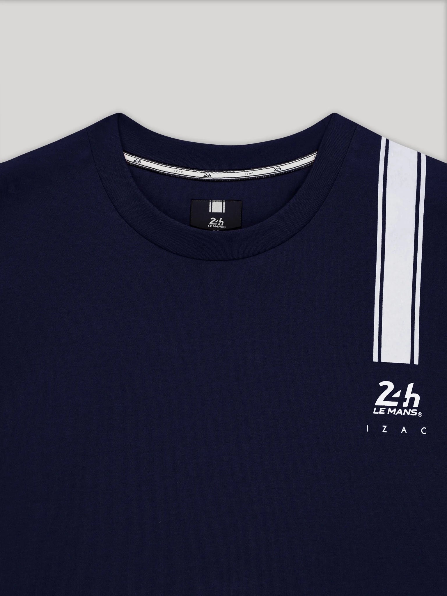 T-shirt col rond marine 24h Le Mans - IZAC