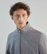 Blouson col montant gris chine - IZAC