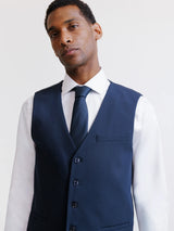 navy blue city vest