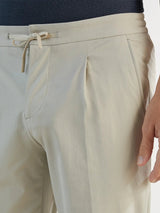 City trousers in mastic technical fabric