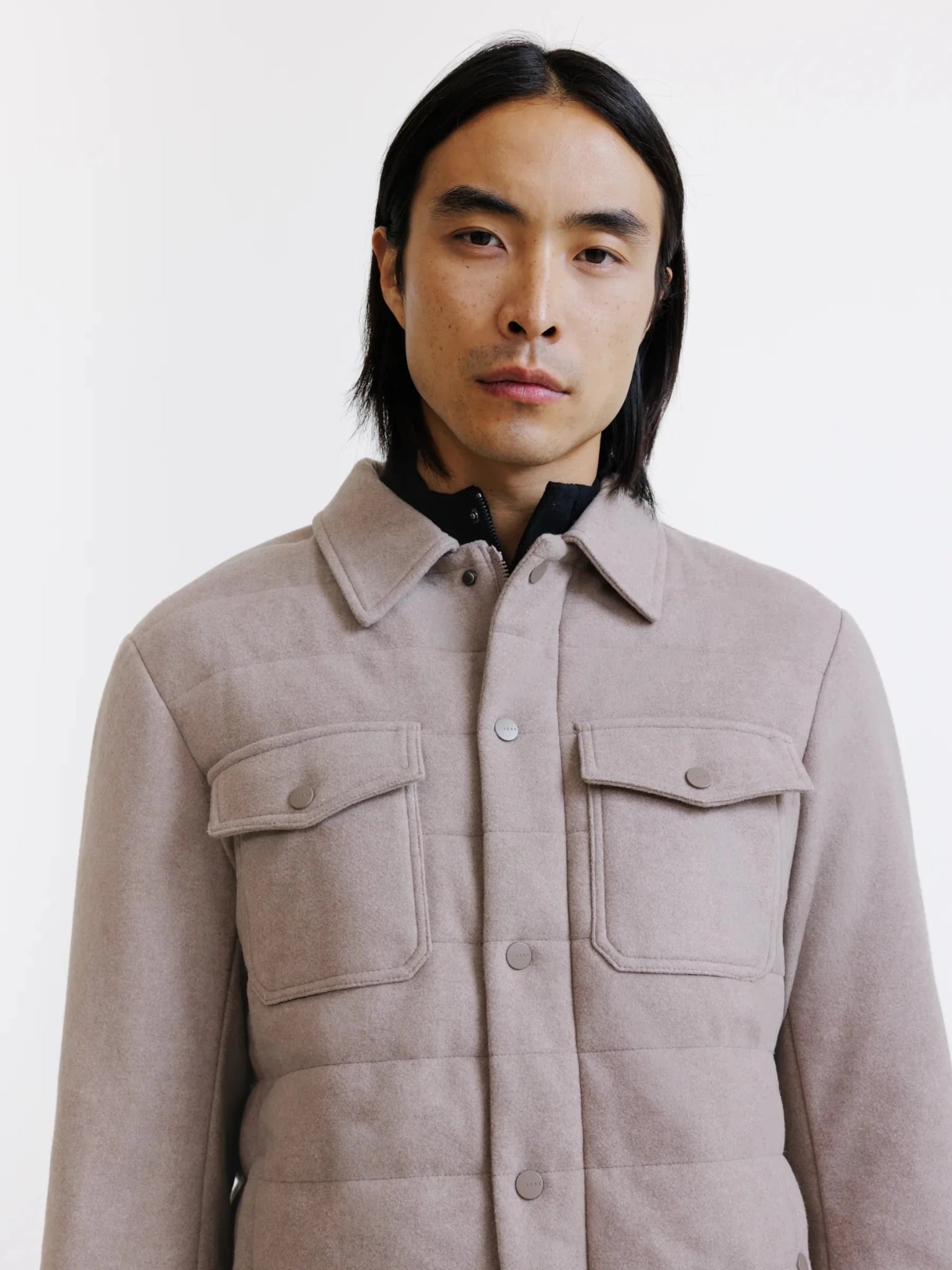 Blouson matelassé beige - IZAC