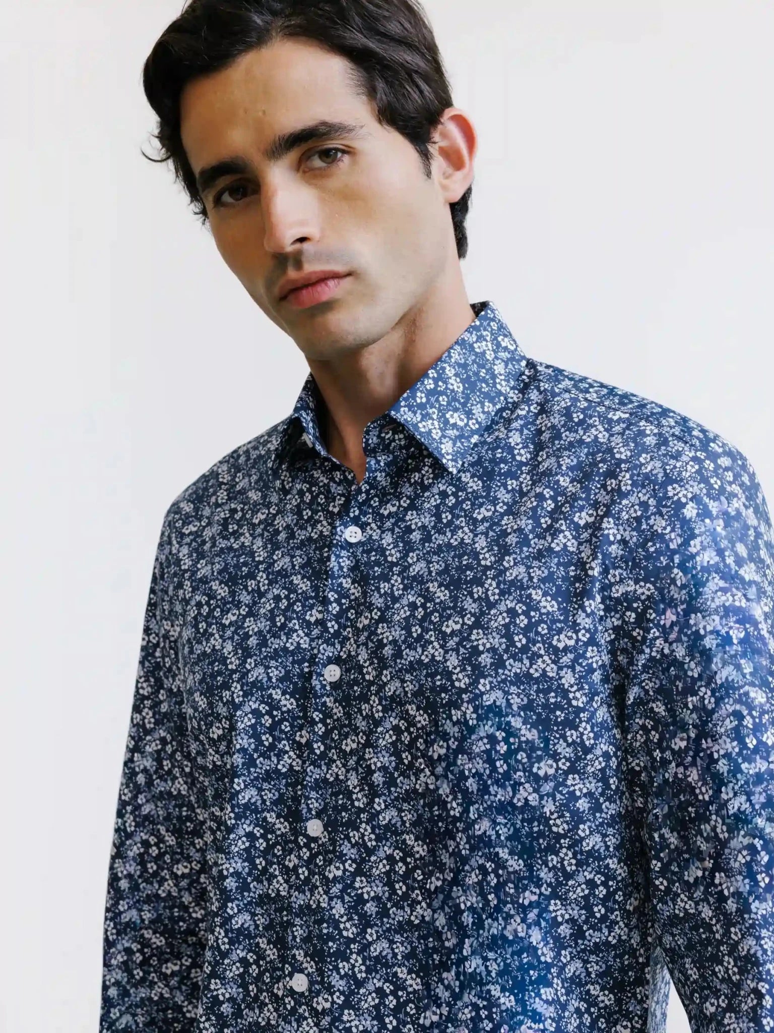Chemise fantaisie marine - IZAC