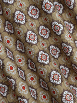 Pochette fantaisie marron - IZAC