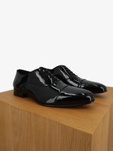 Richelieu en cuir verni noir - IZAC