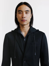 Veste en maille avec parementure noire - IZAC