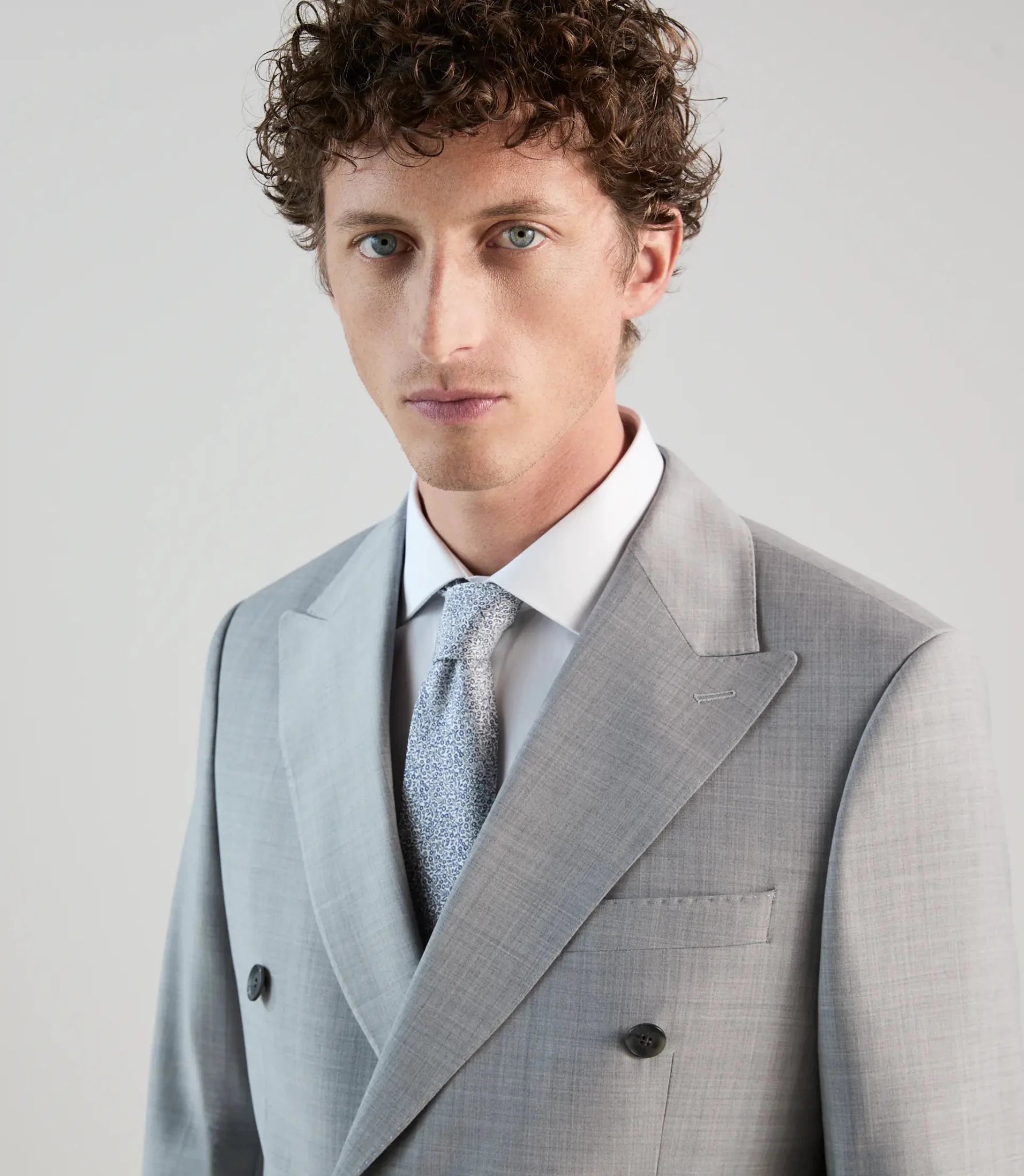 Costume croisé gris - IZAC