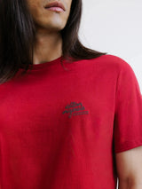T-shirt à manches courtes rouge foncé - IZAC