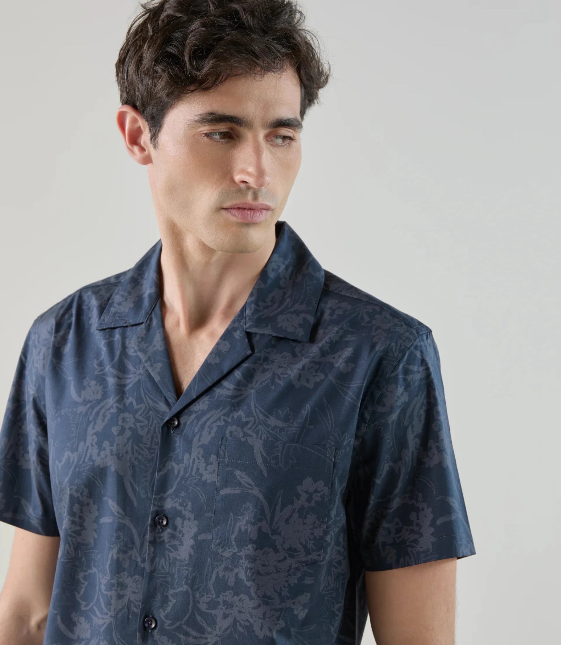 Chemise fantaisie marine - IZAC