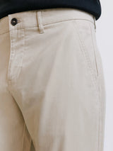 Beige cotton pants