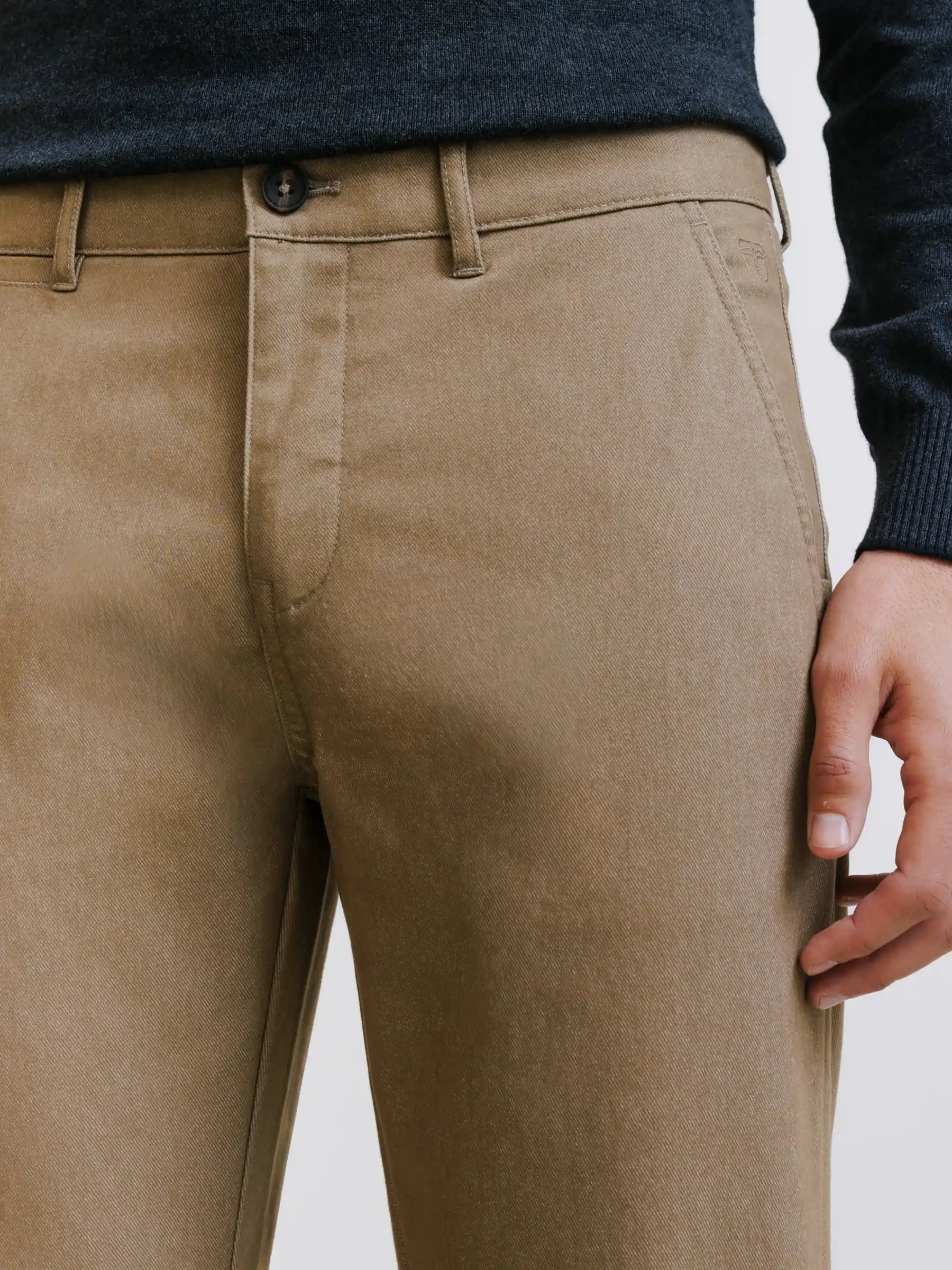 Pantalon casual taupe