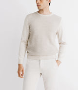 Pull col rond beige - IZAC