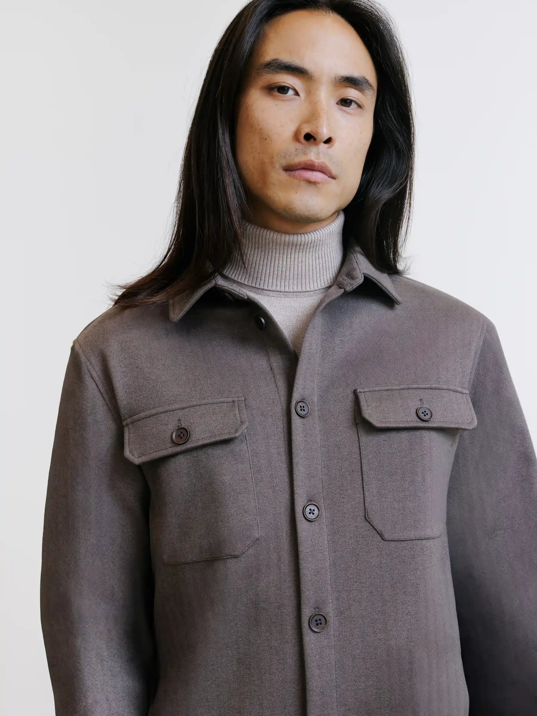 Taupe overshirt