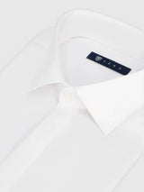 Chemise col italien blanche - IZAC